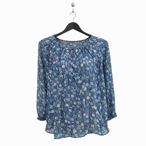 Lauren Conrad Floral Blouse Size: Small